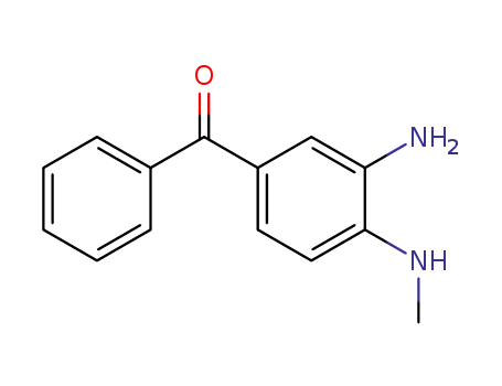 Molecular Structure of 66353-69-3 ([3-amino-4-(methylamino)phenyl] phenyl ketone)