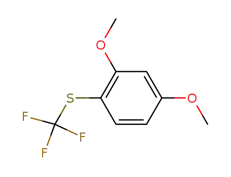 Molecular Structure of 66476-29-7 (2,4-dimethoxy-1-[(trifluoromethyl)sulfanyl]benzene)
