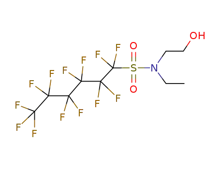 Molecular Structure of 34455-03-3 (N-ethyltridecafluoro-N-(2-hydroxyethyl)hexanesulphonamide)