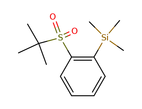 Molecular Structure of 118335-07-2 (Silane, [2-[(1,1-dimethylethyl)sulfonyl]phenyl]trimethyl-)