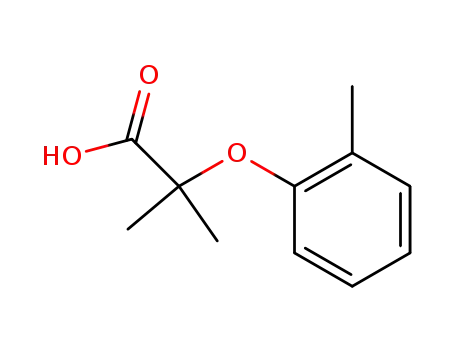 Molecular Structure of 53498-62-7 (2-methyl-2-(2-methylphenoxy)propanoic acid)