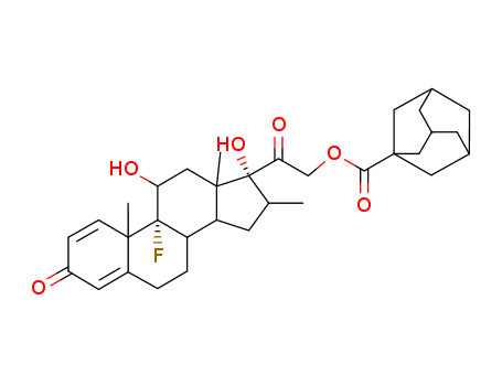 9-Fluoro-11beta,17-dihydroxy-16beta-methylpregna-1,4-diene-3,20-dione 21-(tricyclo(3.3.1.13,7)dec-1-ylformate)