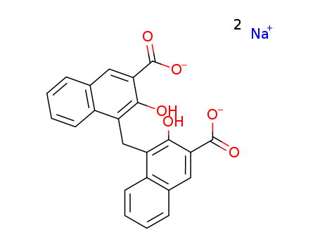 2-Naphthalenecarboxylicacid, 4,4'-methylenebis[3-hydroxy-, sodium salt (1:2)(6640-22-8)