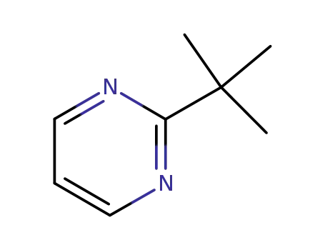 Molecular Structure of 61319-99-1 (Pyrimidine, 2-(1,1-dimethylethyl)- (9CI))