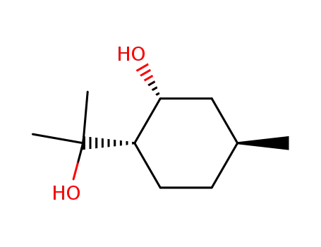 Molecular Structure of 19956-48-0 ((1S,3R,4S)-p-menthane-3,8-diol)