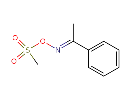 Ethanone, 1-phenyl-, O-(methylsulfonyl)oxime, (1E)-