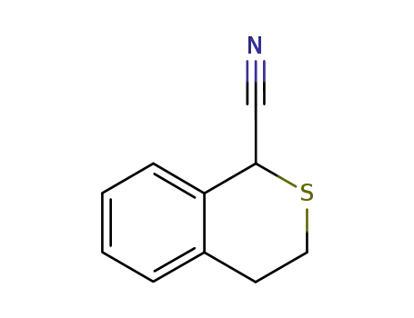 Molecular Structure of 13329-15-2 (1H-2-Benzothiopyran-1-carbonitrile, 3,4-dihydro-)