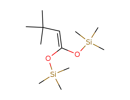 Molecular Structure of 31469-23-5 (1,1-BIS(TRIMETHYLSILYLOXY)-3,3-DIMETHYL-1-BUTENE)