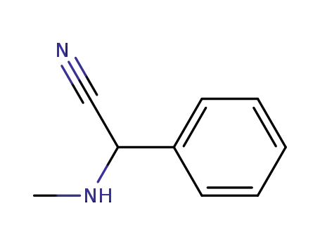 Benzeneacetonitrile, a-(methylamino)-