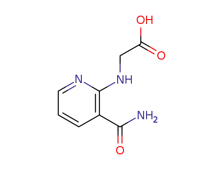 Molecular Structure of 74149-43-2 (N-(3-carboxamido-2-pyridyl)glycine)