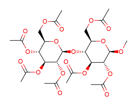 Molecular Structure of 30021-60-4 (peracetylated methyl β-cellobioside)