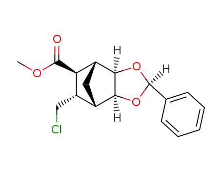 dioxa-3,5 exo phenyl-4 syn carbomethoxy-8 exo chloromethyl-9 endo tricyclo <5.2.1.0<sup>2,6</sup>> decane