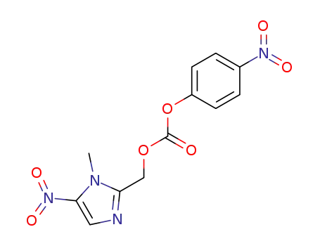 Molecular Structure of 263159-60-0 ((1-methyl-5-nitro-1H-imidazol-2-yl)methyl 4-nitrophenyl carbonate)