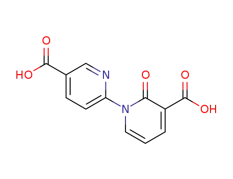 Molecular Structure of 117638-64-9 (1-(5-Carboxy-2-pyridyl)-2-pyridon-3-carbonsaeure)
