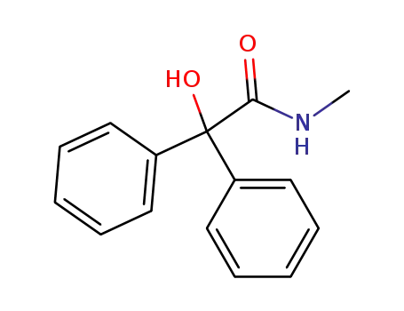 Molecular Structure of 7472-45-9 (2-hydroxy-N-methyl-2,2-diphenylacetamide)