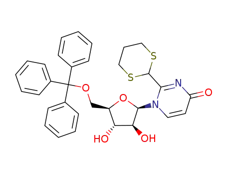 2-(1,3-dithian-2-yl)-1-(5-O-trityl-β-D-arabinofuranosyl)-4(1H)-pyrimidinone