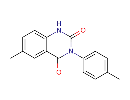 Molecular Structure of 33900-97-9 (2,4-dioxo-3-(p-tolyl)-6-methyl-1,2,3,4-tetrahydroquinazoline)