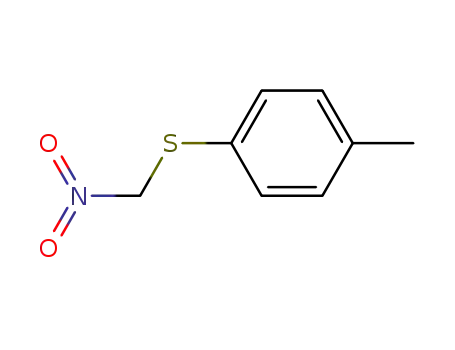 Molecular Structure of 150640-22-5 (Benzene, 1-methyl-4-[(nitromethyl)thio]-)