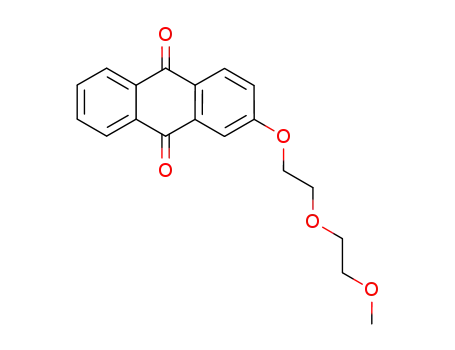 Molecular Structure of 72175-36-1 (2-[2-(2-methoxyethoxy)ethoxy]anthraquinone)
