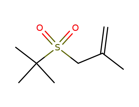 Molecular Structure of 104900-79-0 (1-Propene, 3-[(1,1-dimethylethyl)sulfonyl]-2-methyl-)