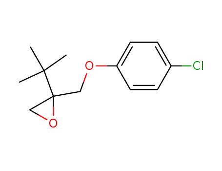 Molecular Structure of 80443-61-4 (Oxirane, 2-[(4-chlorophenoxy)methyl]-2-(1,1-dimethylethyl)-)