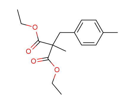 Molecular Structure of 73120-65-7 (diethyl 2-methyl-2-(4-methylbenzyl)malonate)