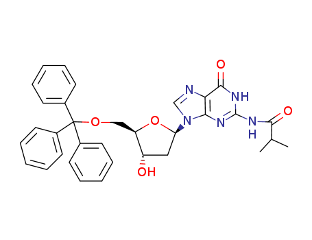 GUANOSINE, 2'-DEOXY-N-(2-METHYL-1-OXOPROPYL)-5'-O-(TRIPHENYLMETHYL)-