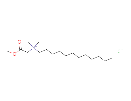 Molecular Structure of 17283-72-6 (methyl N-dodecyl-N,N-dimethylglycinate chloride)