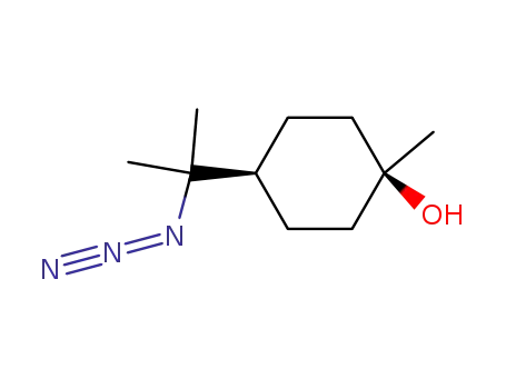 Cyclohexanol, 4-(1-azido-1-methylethyl)-1-methyl-, cis-