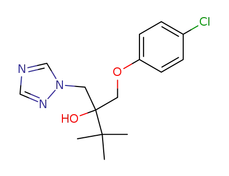 Molecular Structure of 80456-55-9 (alpha-tert-butyl-alpha-[(4-chlorophenoxy)methyl]-1H-1,2,4-triazol-1-ethanol)