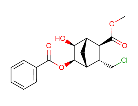 Bicyclo[2.2.1]heptane-2-carboxylic acid,
5-(benzoyloxy)-3-(chloromethyl)-6-hydroxy-, methyl ester,
(2-exo,3-endo,5-exo,6-exo)-