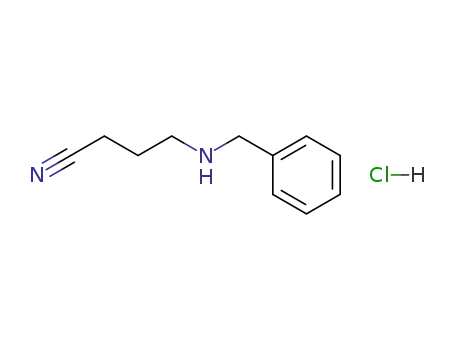 Molecular Structure of 7544-97-0 (4-[(benzyl)amino]butyronitrile monohydrochloride)