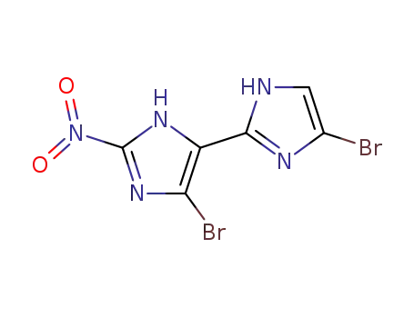Molecular Structure of 121816-85-1 (4,5'-Dibromo-2'-nitro-1H,3'H-[2,4']biimidazolyl)