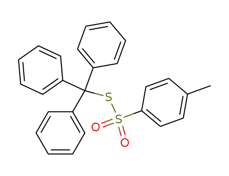 Molecular Structure of 118511-93-6 (Toluene-4-thiosulfonic acid S-trityl ester)