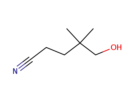 Molecular Structure of 25252-68-0 (5-hydroxy-4,4-dimethylvaleronitrile)