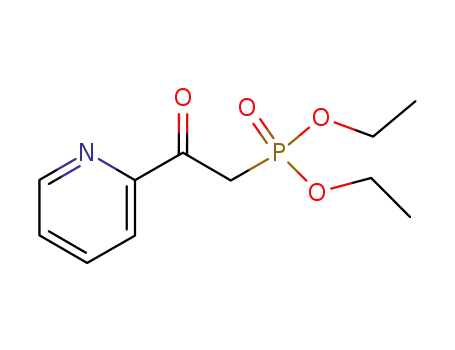 Molecular Structure of 103687-20-3 (Phosphonic acid, [2-oxo-2-(2-pyridinyl)ethyl]-, diethyl ester)