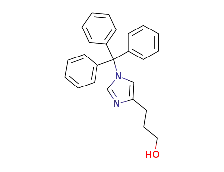 Molecular Structure of 152030-49-4 (1H-Imidazole-4-propanol, 1-(triphenylmethyl)-)