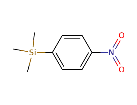 Molecular Structure of 4405-33-8 (1-(Trimethylsilyl)-4-nitrobenzene)
