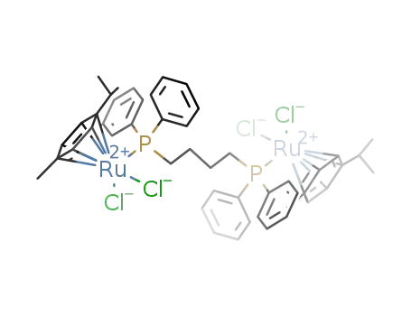 Molecular Structure of 853907-92-3 ([RuCl<sub>2</sub>(η<sup>6</sup>-p-cymene)]<sub>2</sub>(μ-dppb))