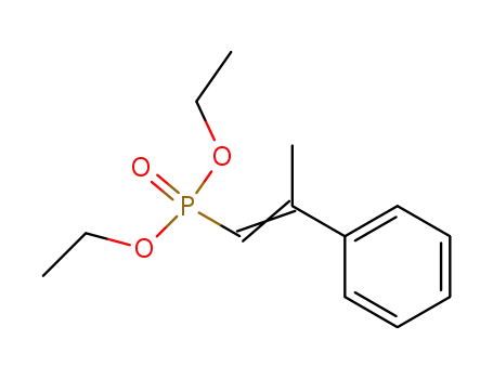Molecular Structure of 40962-69-4 (Phosphonic acid, (2-phenyl-1-propenyl)-, diethyl ester)