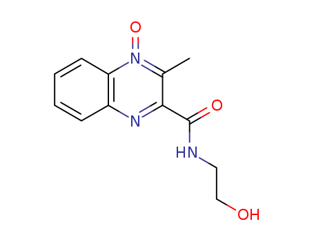 2-Quinoxalinecarboxamide, N-(2-hydroxyethyl)-3-methyl-, 4-oxide