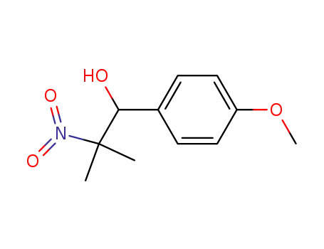 Molecular Structure of 76072-35-0 (Benzenemethanol, 4-methoxy-a-(1-methyl-1-nitroethyl)-)