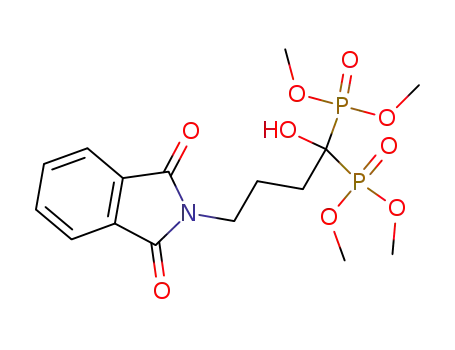 Molecular Structure of 125040-13-3 (tetramethyl (4-phthalimido-1-hydroxybutylidene)bisphosphonate)