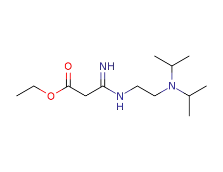 Molecular Structure of 75329-62-3 (3-imino-3-<<2-(diisopropylamino)ethyl>amino>propionate)