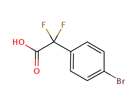 Molecular Structure of 913574-93-3 (2-(4-bromophenyl)-2,2-difluoroacetic acid)