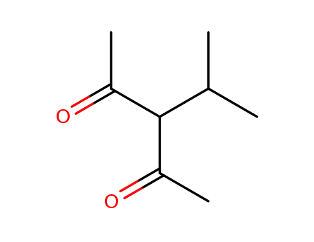 Molecular Structure of 1540-38-1 (3-(1-methylethyl)pentane-2,4-dione)
