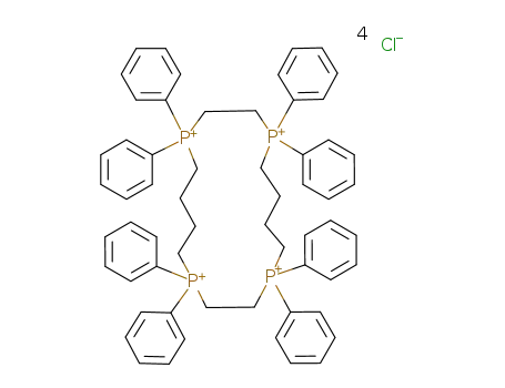 Molecular Structure of 113237-54-0 (tetrachlorure d'octaphenyl-1,1,4,4,9,9,12,12 tetraphosphonia-1,4,9,12 cyclohexadecane)