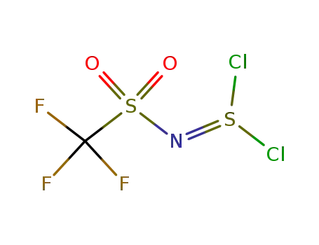 Molecular Structure of 78438-05-8 (Trifluoromethylsulfonyliminosulfinyl dichloride)