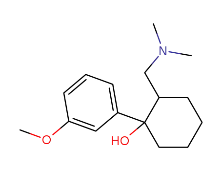 Molecular Structure of 2914-77-4 (2-[(dimethylamino)methyl]-1-(3-methoxyphenyl)cyclohexan-1-ol)