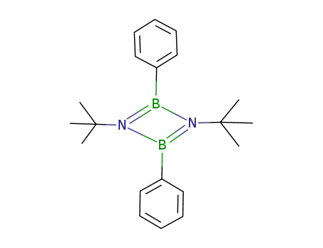 Molecular Structure of 103382-72-5 (1,3-di-tert-butyl-2,4,-diphenyl-1,3,2,4-diazadiboretidine)